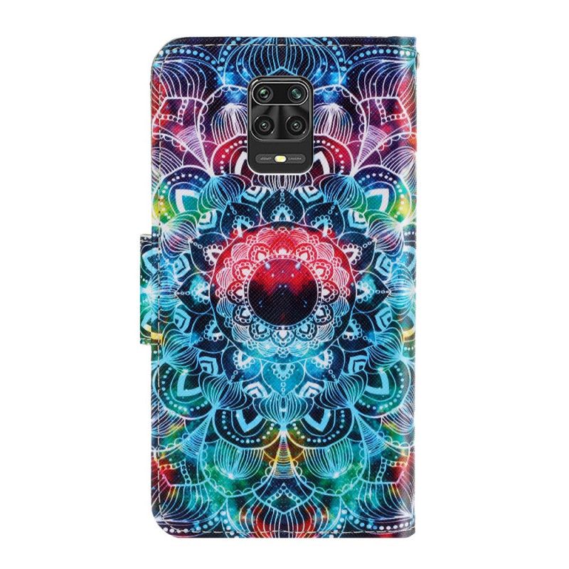 Folio Deksel Xiaomi Redmi Note 9S / Note 9 Pro Prangende Mandala Med Tanga