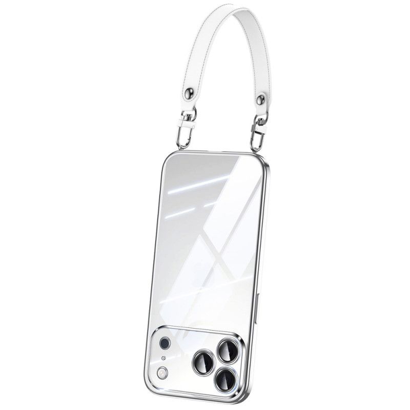 Deksel iPhone 17 Pro Gjennomsiktig Med Håndleddsstropp Beskyttelse Deksel