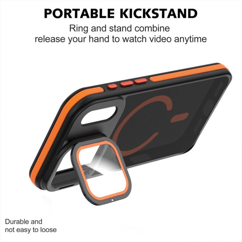 Deksel iPhone 17 Pro Hybrid Magsafe Med Linsebeskytter Og Integrert Feste Beskyttelse Deksel