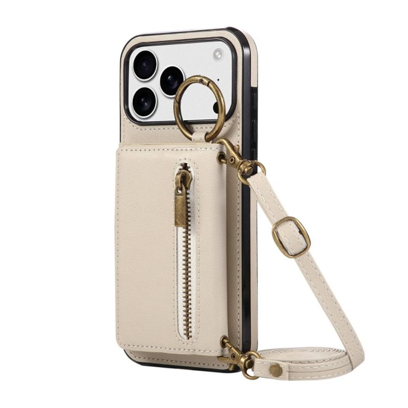 Deksel iPhone 17 Pro Lommebok Med Skulderstropp