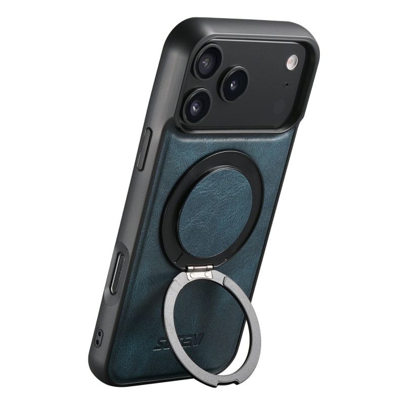 Deksel iPhone 17 Pro Magsafe-kompatibel Vokset Læreffekt Med Roterende Feste
