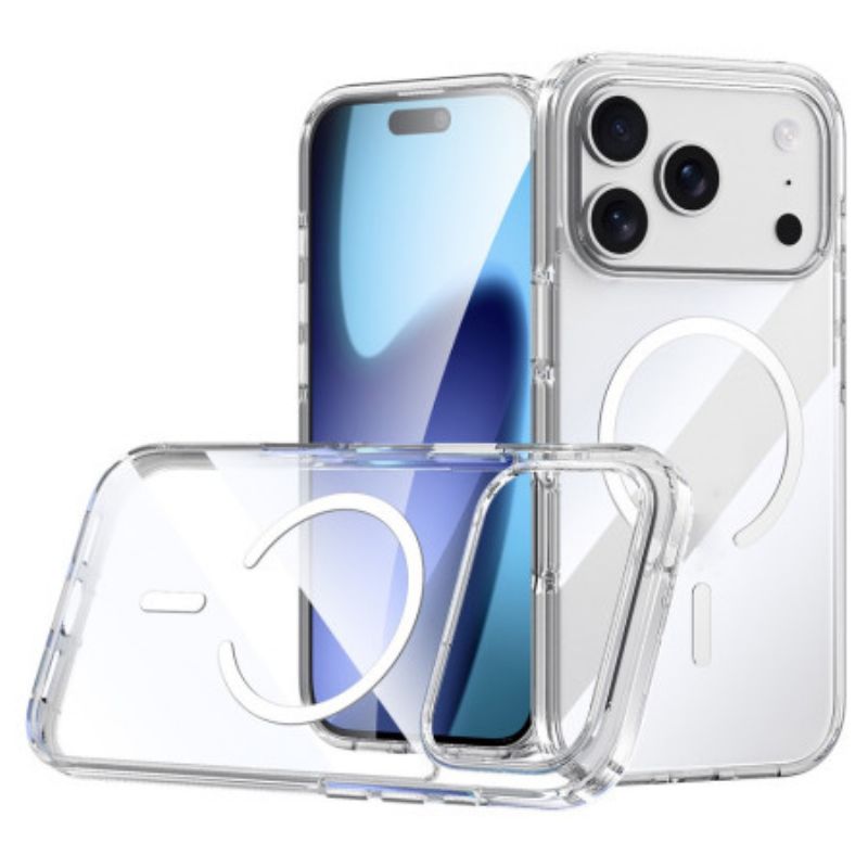 Deksel iPhone 17 Pro Mobildeksel Magsafe-kompatibel Gjennomsiktig