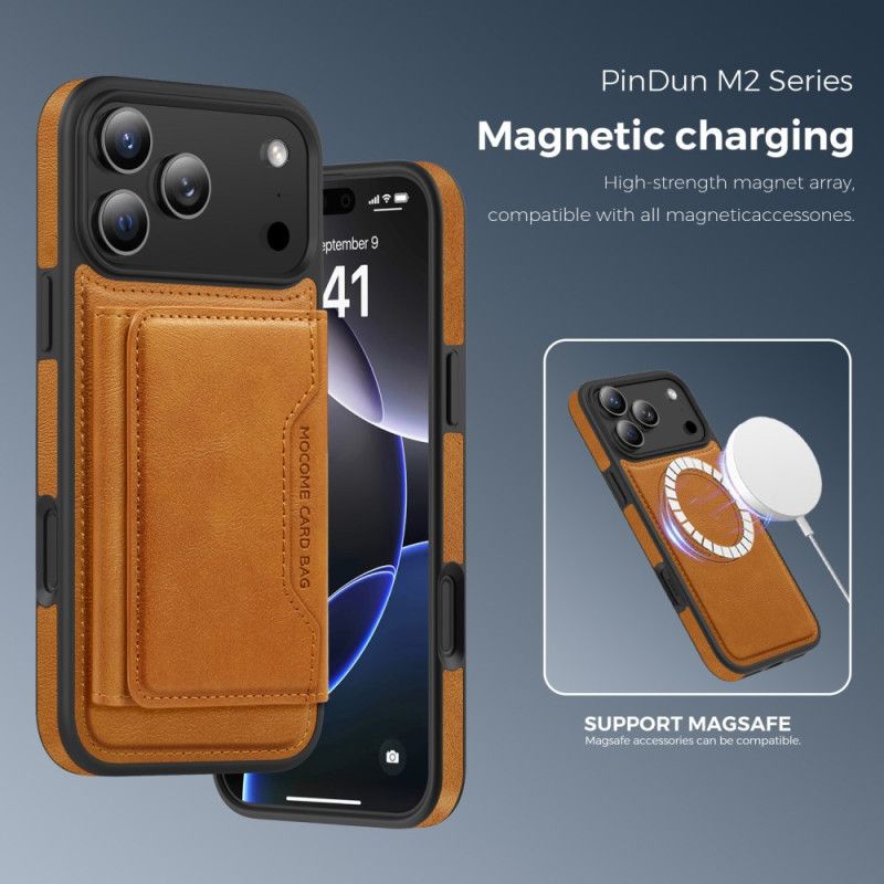 Deksel iPhone 17 Pro Mobildeksel Magsafe Premium Med Avtakbart Kort Holder