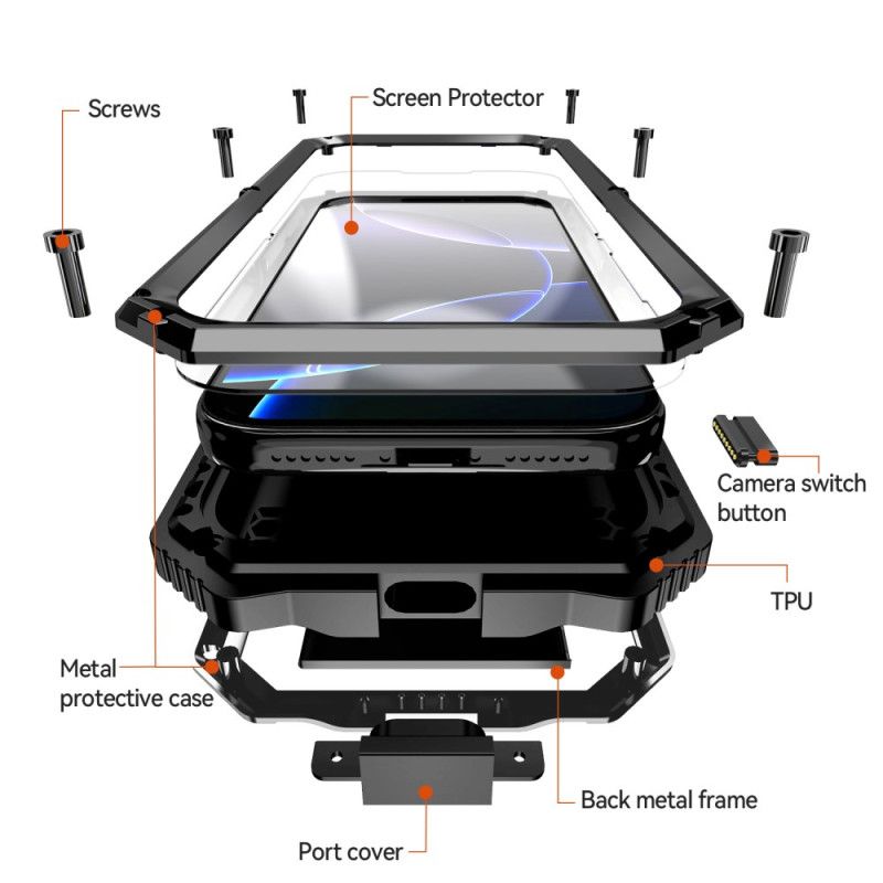 Deksel iPhone 17 Pro R-just Armor