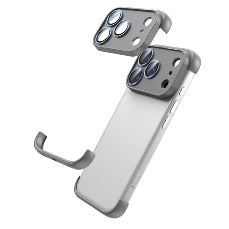 Deksel iPhone 17 Pro Rammeløs Med Hjørnebeskyttelse Og Integrert Linse Beskyttelse Deksel