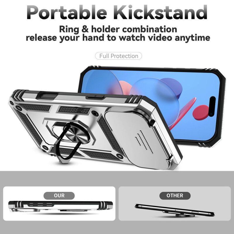 Deksel iPhone 17 Pro Robust Med Linsebeskytter Og Stativ