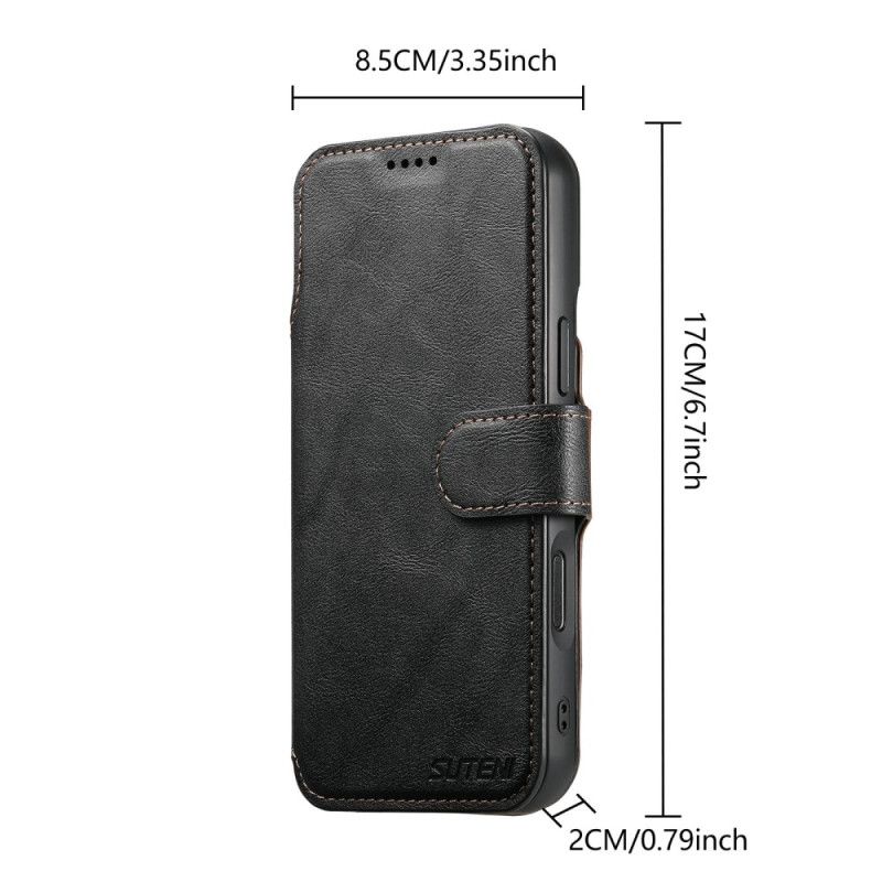 Folio Deksel iPhone 17 Pro Magnetisk Med Avtakbart Retro-etui