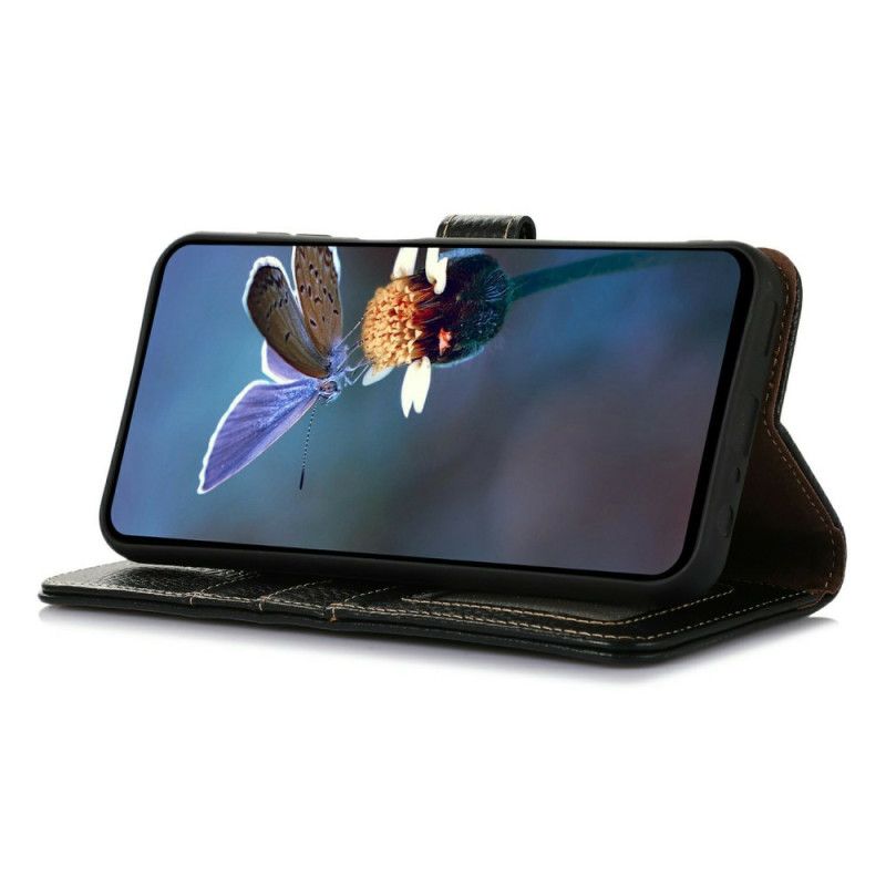 Folio Deksel iPhone 17 Pro Rfid-blokkerende Teksturert Skinn Beskyttelse Deksel