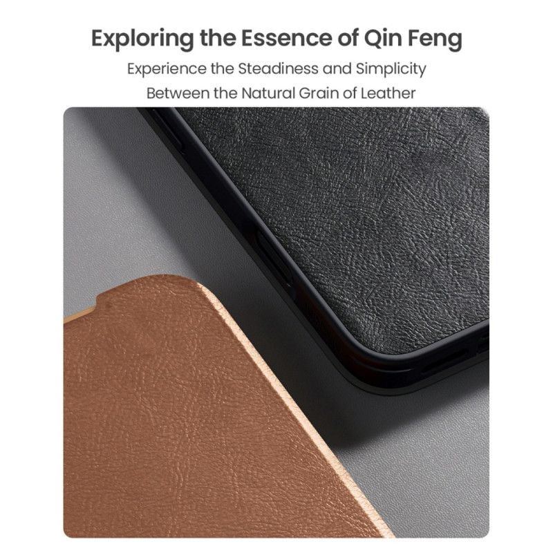 Folio Deksel Lær iPhone 17 Pro Mobildeksel Qin Pro-serien Nillkin