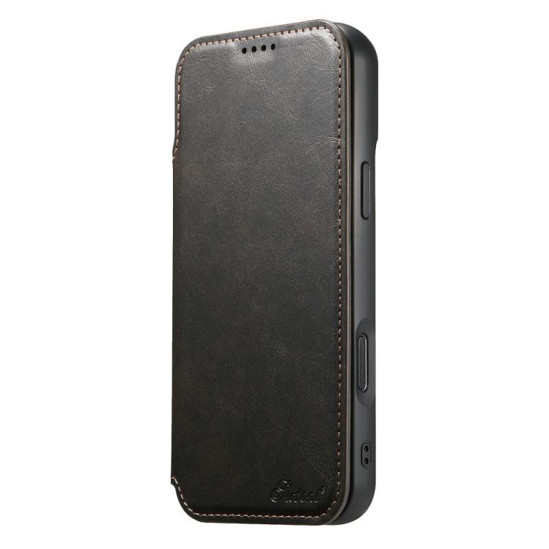 Lærdeksel Folio Deksel iPhone 17 Pro Mobildeksel Magsafe-kompatibel Læreffekt