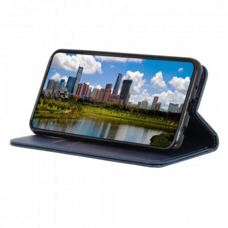 Folio Deksel Til Xiaomi Redmi 10 Delt Skinn