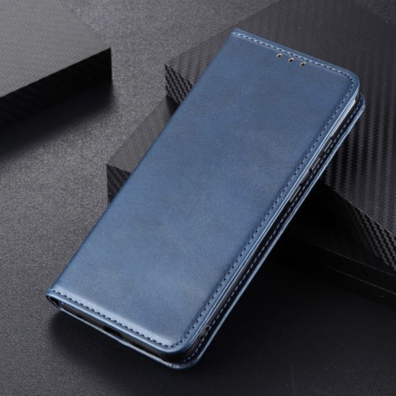 Folio Deksel Til Xiaomi Redmi 10 Delt Skinn