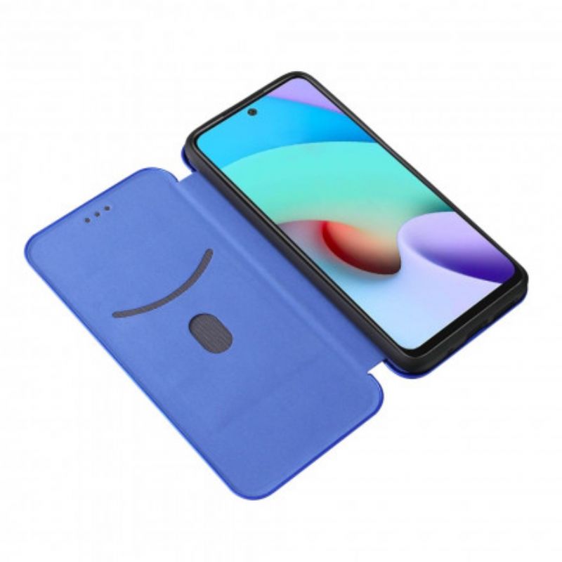 Folio Deksel Xiaomi Redmi 10 Farget Karbon Silikon