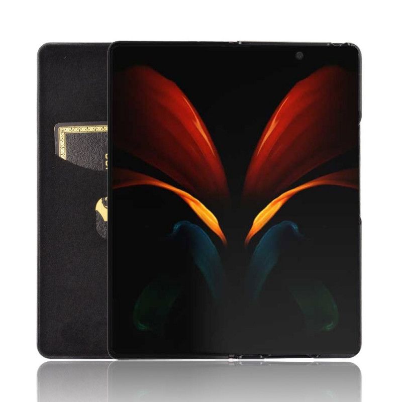 Etui for Samsung Galaxy Z Fold 2 Svart Karbonfiber