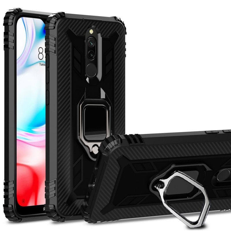 Deksel for Xiaomi Redmi 8 Svart Premium Ring