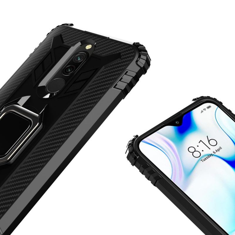 Deksel for Xiaomi Redmi 8 Svart Premium Ring