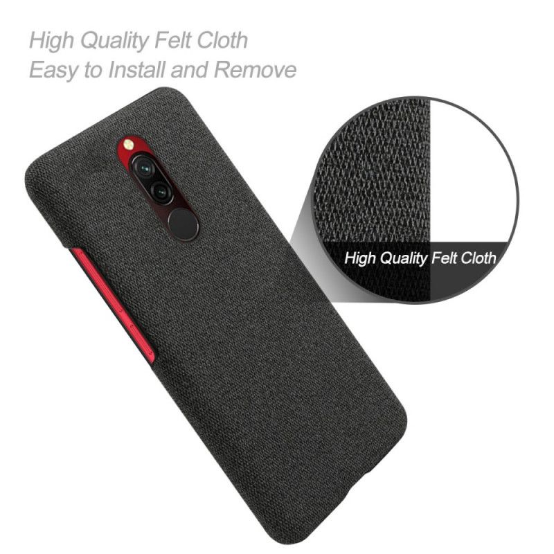 Deksel Xiaomi Redmi 8 Kaffe Stofftekstur