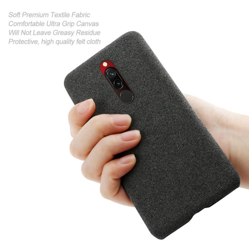 Deksel Xiaomi Redmi 8 Kaffe Stofftekstur