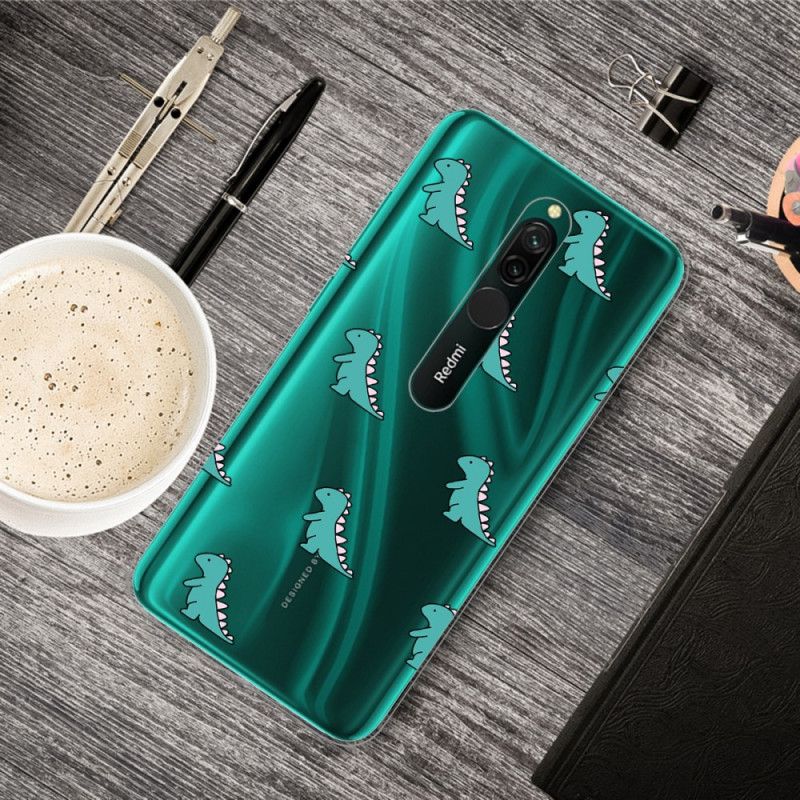 Deksel Xiaomi Redmi 8 Mobildeksel Dinosaurer