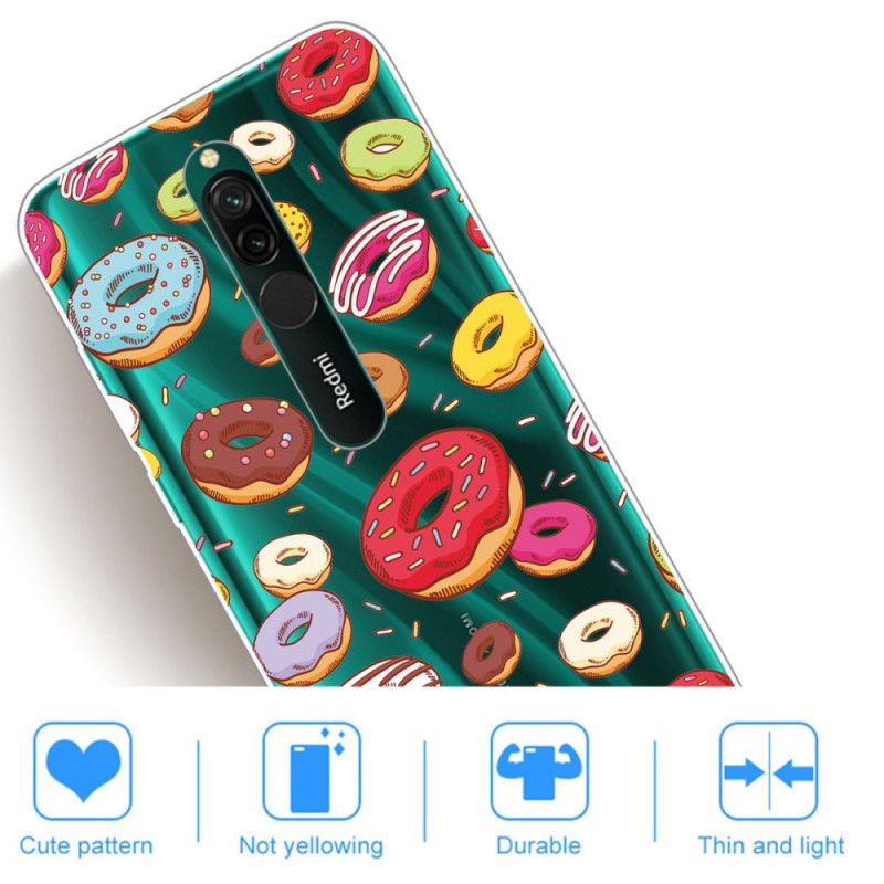 Deksel Xiaomi Redmi 8 Mobildeksel Kjærlighetsdoughnuts