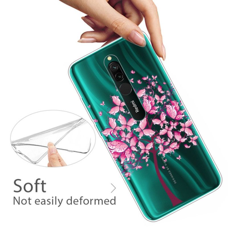 Deksel Xiaomi Redmi 8 Rosa Tretopp