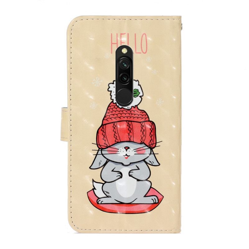 Folio Deksel for Xiaomi Redmi 8 Drømmende Kanin
