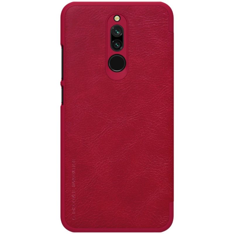 Folio Deksel for Xiaomi Redmi 8 Svart Nillkin Qin-Serien