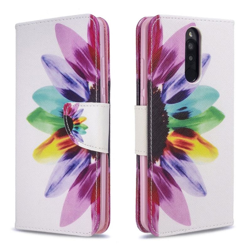 Folio Deksel Xiaomi Redmi 8 Akvarellblomst