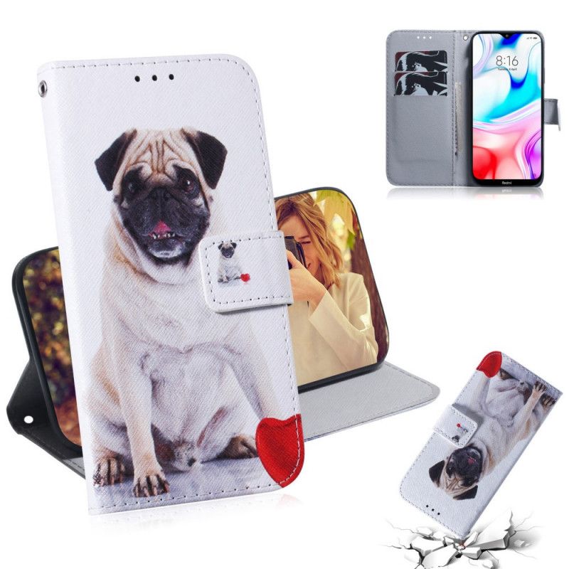 Folio Deksel Xiaomi Redmi 8 Mopshund Beskyttelse