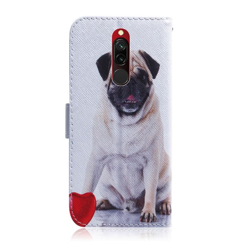 Folio Deksel Xiaomi Redmi 8 Mopshund Beskyttelse
