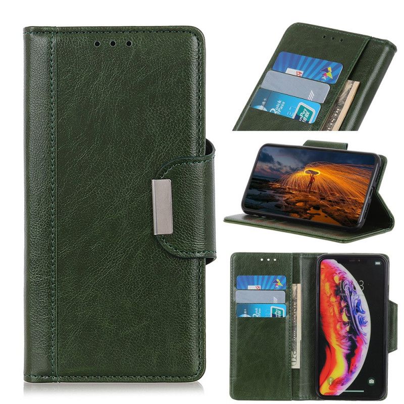 Lærdeksel Folio Deksel Xiaomi Redmi 8 Svart Faux Skinn Eleganse Lås