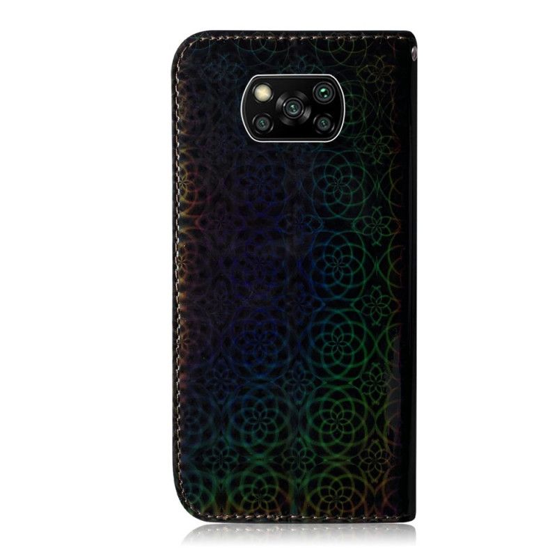 Folio Deksel Xiaomi Poco X3 Svart Ren Farge