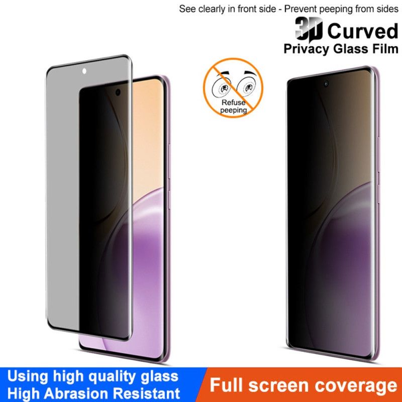 Anti-spion Skjermbeskytter I Herdet Glass For Realme 14 Pro 5g