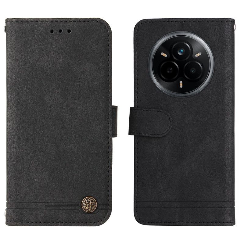 Folio Deksel Realme 14 Pro 5g Naglete Semsket Skinn-effekt