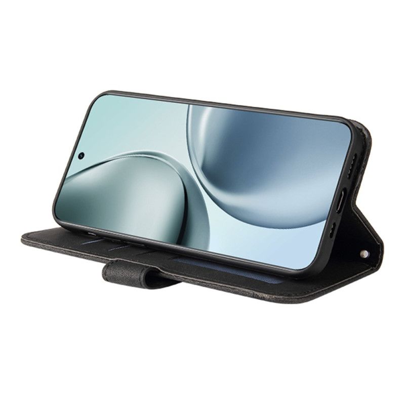 Folio Deksel Realme 14 Pro 5g Naglete Semsket Skinn-effekt