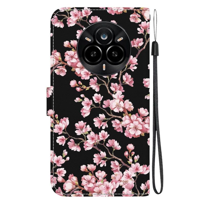Folio Deksel Realme 14 Pro 5g Plommeblomster