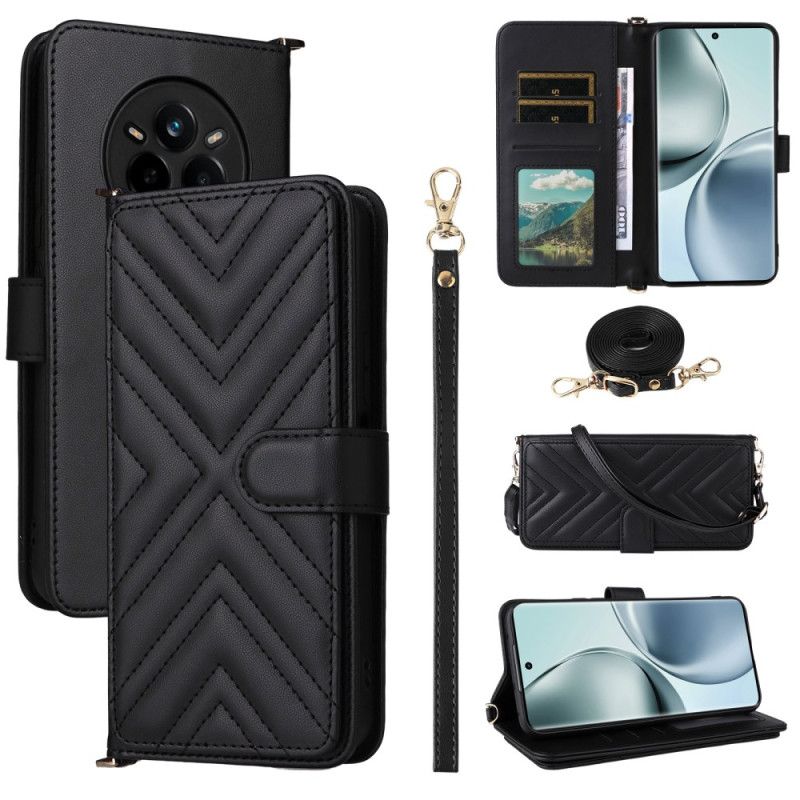 Folio Deksel Realme 14 Pro 5g Premium Med Skulderrem