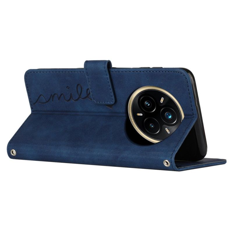 Folio Deksel Til Realme 14 Pro 5g Smil Med Stropp