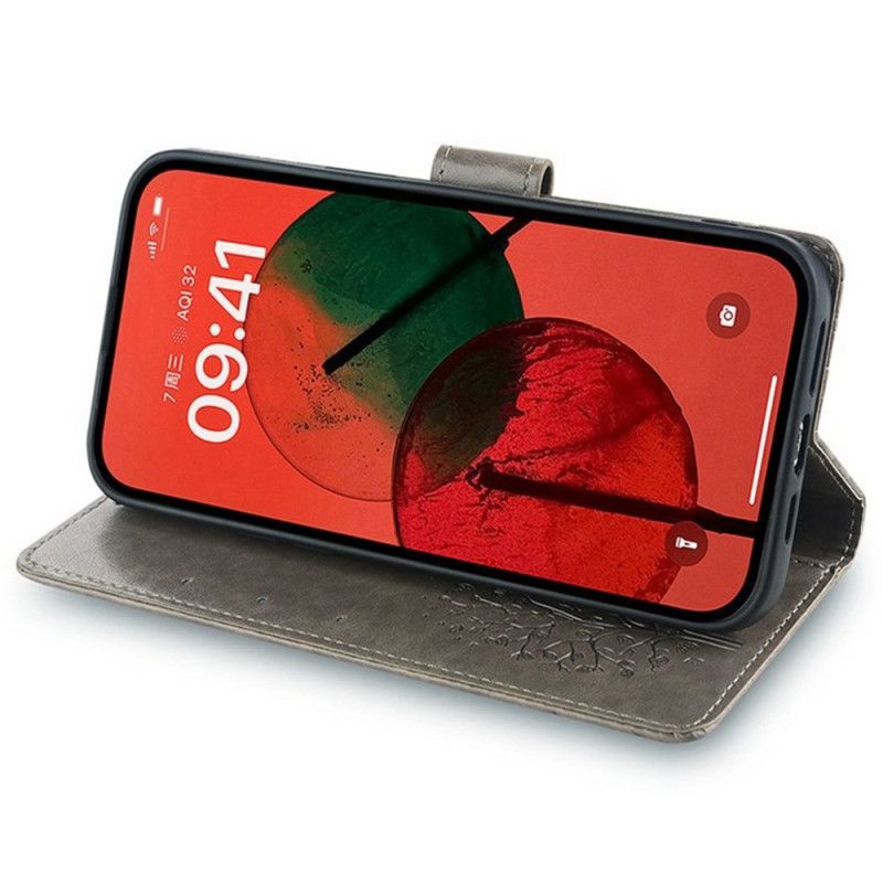 Lærdeksel Folio Deksel Realme 14 Pro 5g Hjort Og Tre