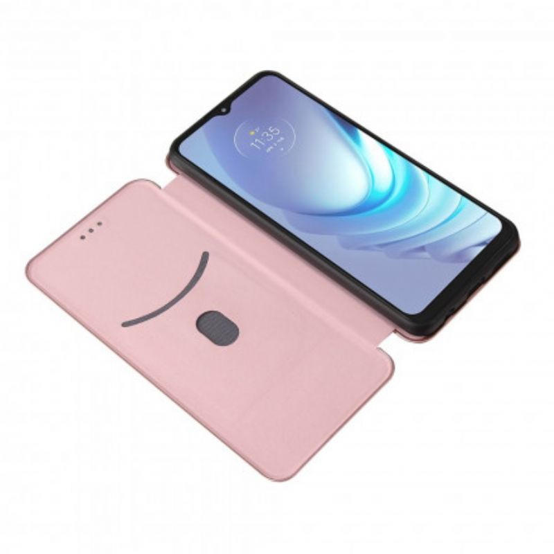 Folio Deksel Moto G50 Silikonkarbon