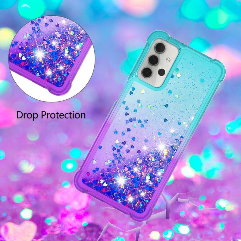 Deksel Samsung Galaxy A32 5G Magenta Farget Glitter