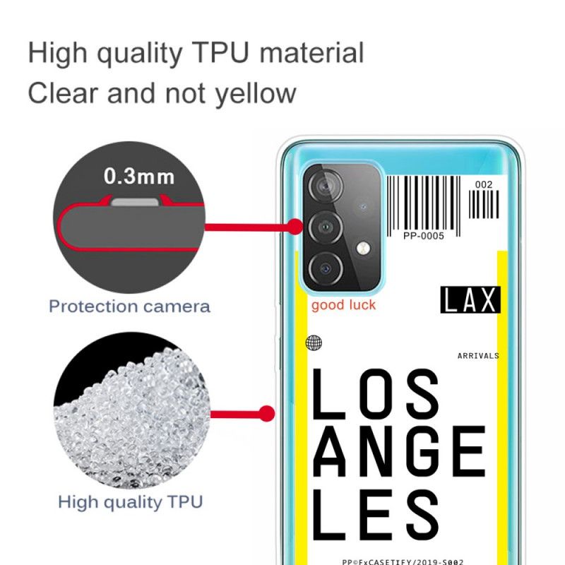 Deksel Samsung Galaxy A32 5G Ombordstigningskort Til Los Angeles Anti-fall