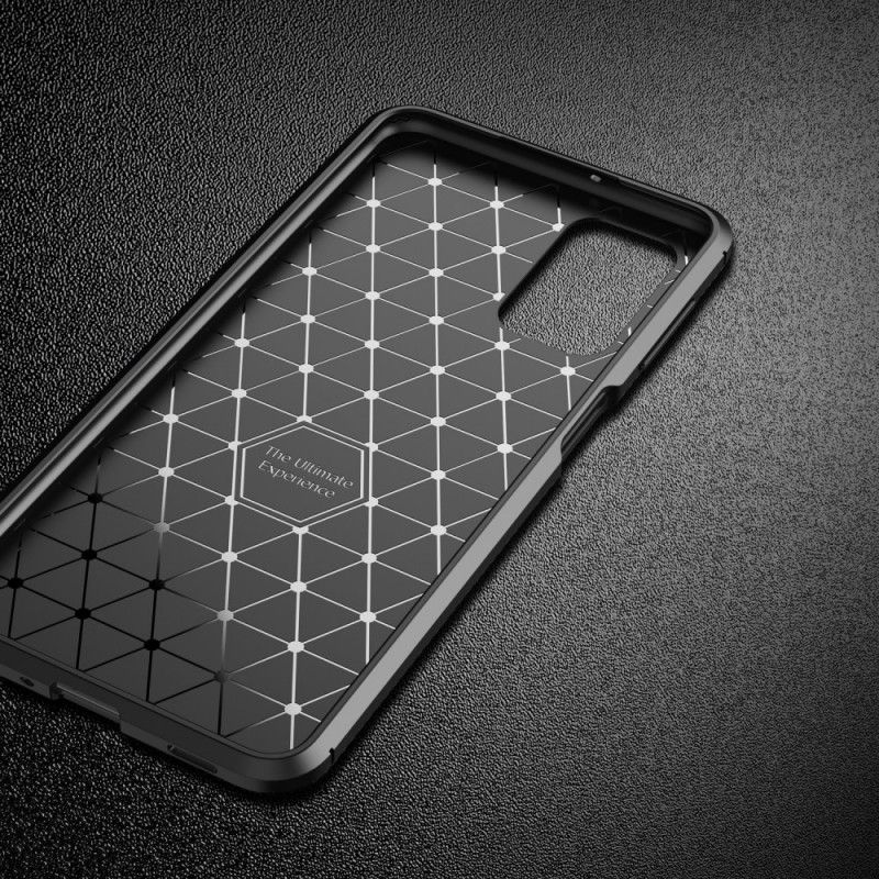 Deksel Samsung Galaxy A32 5G Svart Fleksibel Karbonfibertekstur