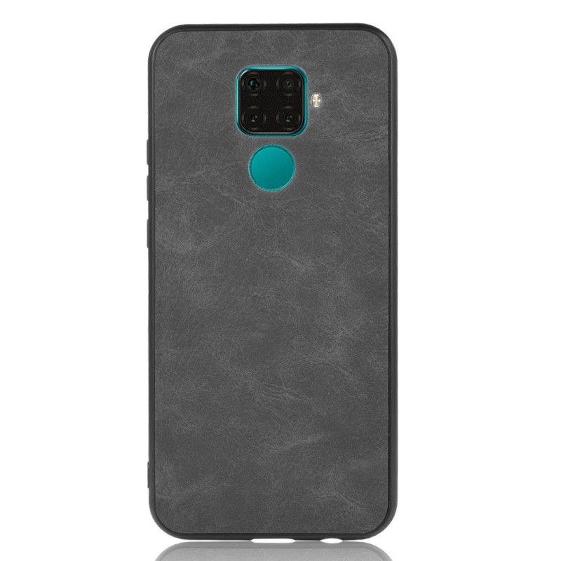 Deksel Huawei Mate 30 Lite Svart Skinneffekt I Vintage Utseende Beskyttelse