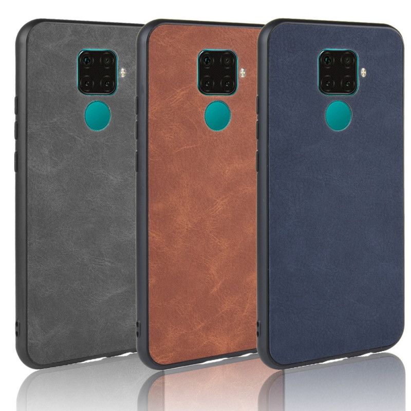 Deksel Huawei Mate 30 Lite Svart Skinneffekt I Vintage Utseende Beskyttelse