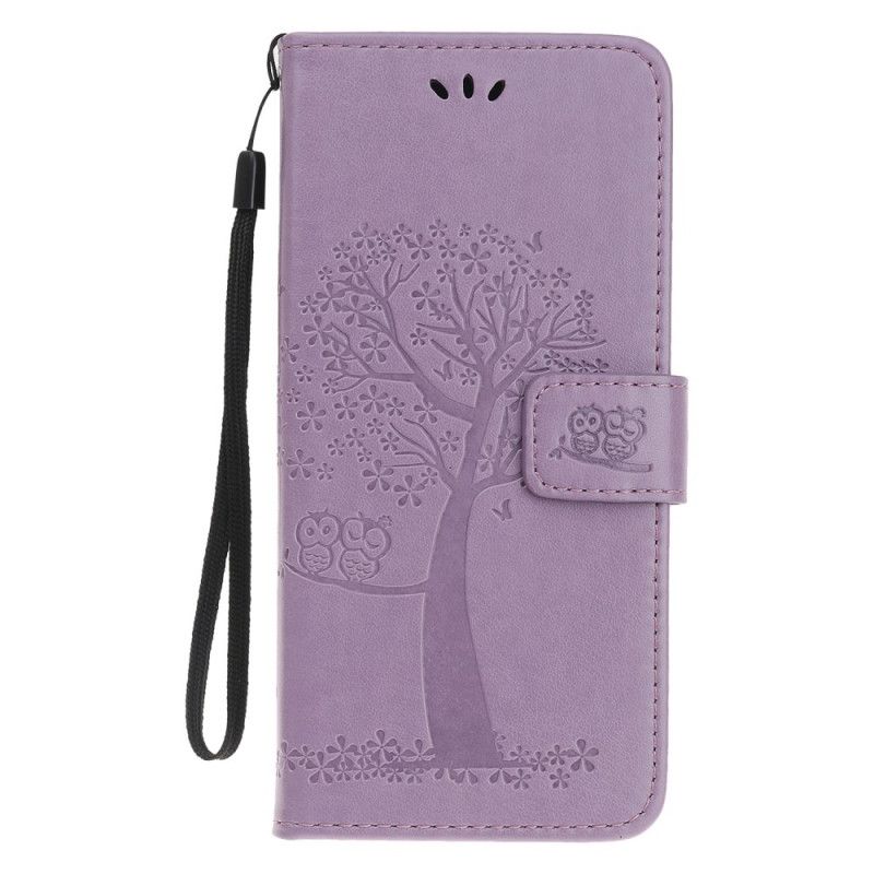 Folio Deksel Huawei Mate 30 Lite Cyan Tre Og Tøfler
