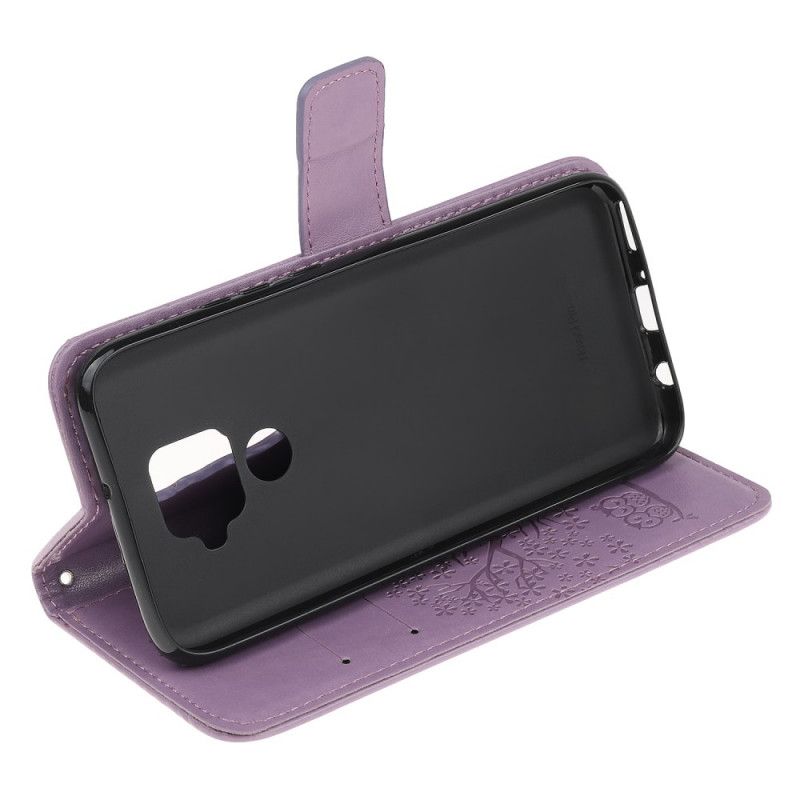 Folio Deksel Huawei Mate 30 Lite Cyan Tre Og Tøfler