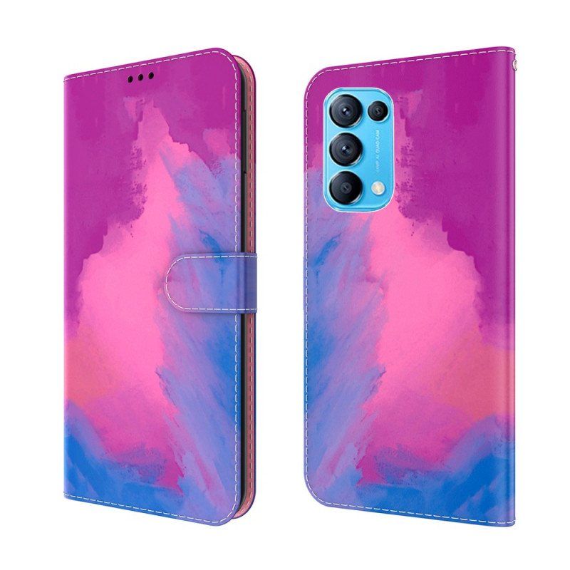 Lærdeksel Til Oppo Find X3 Lite Akvarell