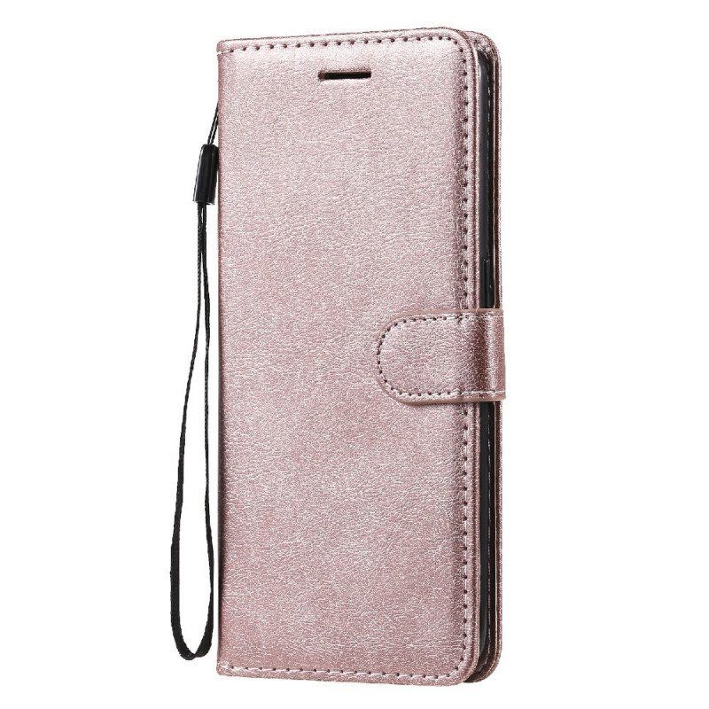 Lærdeksel Til Oppo Find X3 Lite Med Kjede Strappy Skinneffekt