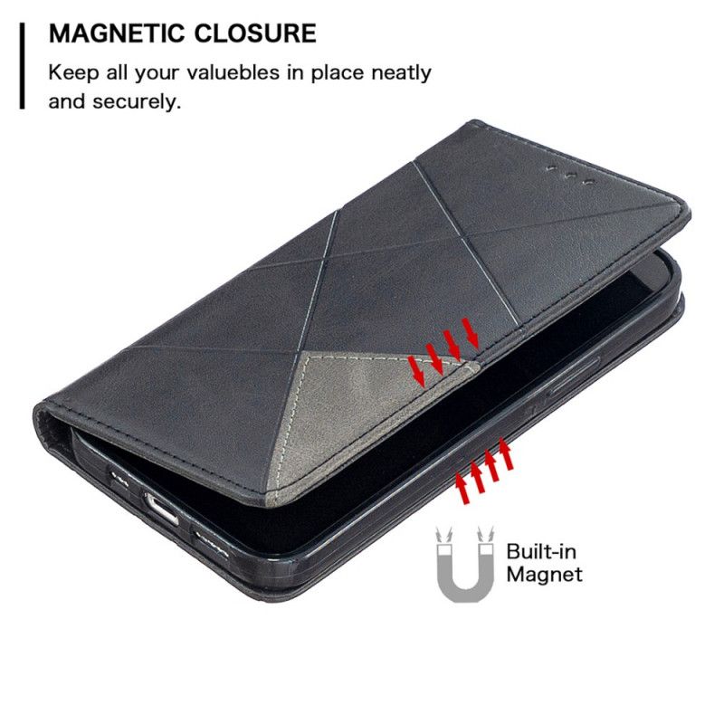 Folio Deksel for iPhone 12 / 12 Pro Svart Artiststil